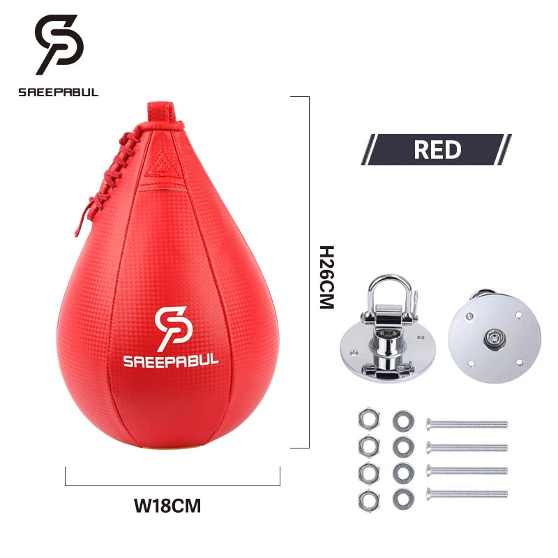 Boxing Punching Bag PU Pear-Shape Speed Ball Muay Thai Training Fitness Boxing Equipment Boxe Accessory Inflatable Exercise Ball