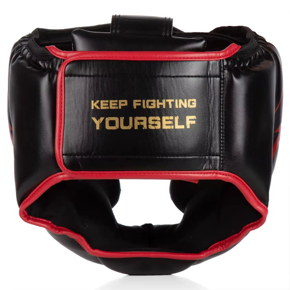 Kick Boxing Helmet Men Women PU Karate Muay Thai Guantes De Boxeo Free Fight MMA Sanda Training Adult Kid Equipment