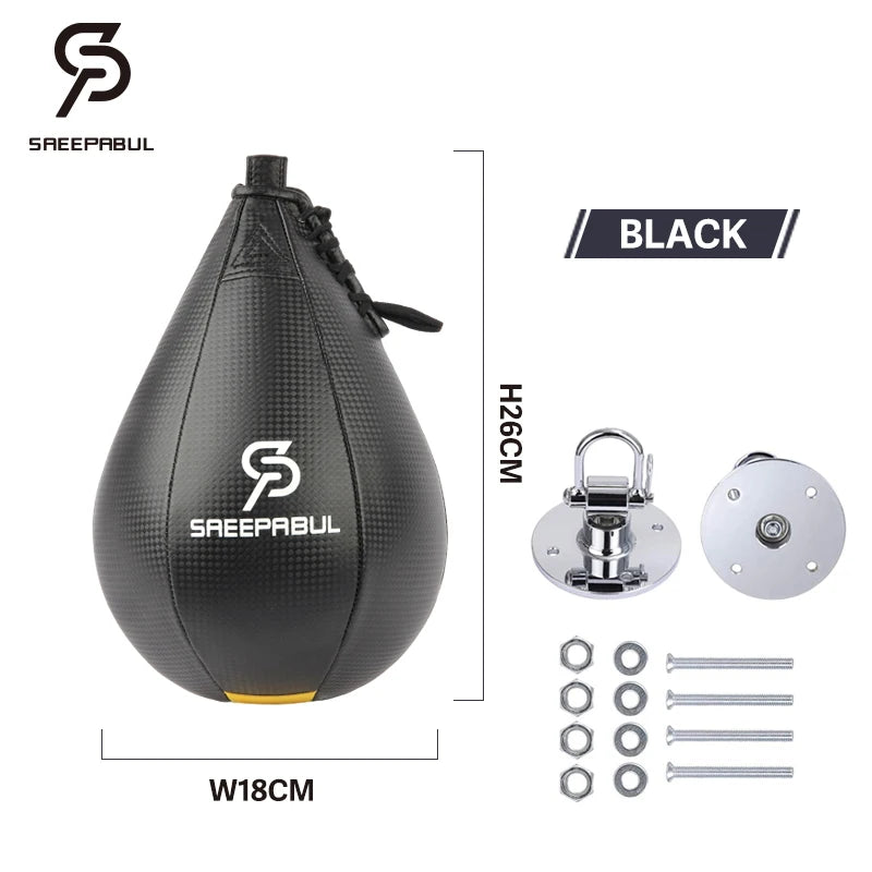 Boxing Punching Bag PU Pear-Shape Speed Ball Muay Thai Training Fitness Boxing Equipment Boxe Accessory Inflatable Exercise Ball