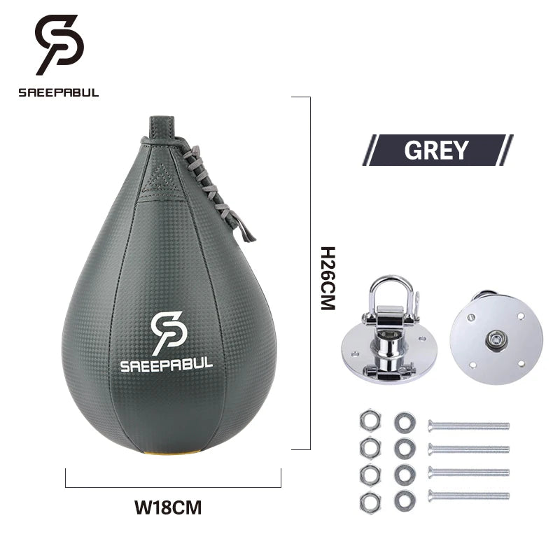 Boxing Punching Bag PU Pear-Shape Speed Ball Muay Thai Training Fitness Boxing Equipment Boxe Accessory Inflatable Exercise Ball