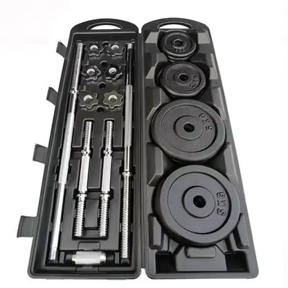 10Kg 15Kg 20Kg 30Kg Gym Home Weightlifting Dumbbells with Box Painted Black Painted Cast Iron Dumbbells Barbell Set.