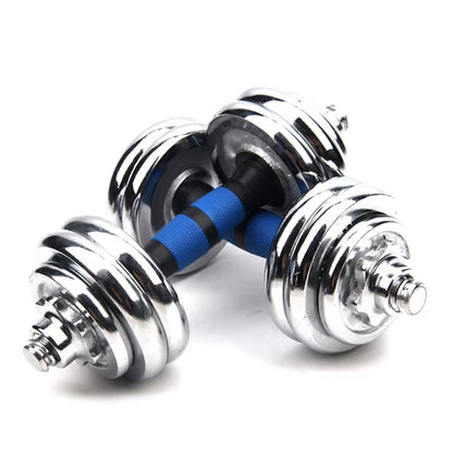 15KG Adjustable Weight Dumbbells Fitness Dumbbell Electroplating Weight Bars Gym Dumbbells Barbell Set for Men Body Building Hot
