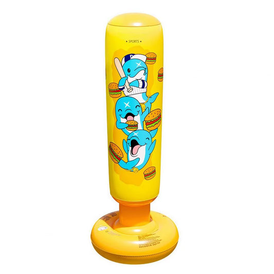 Children Tumbler Inflatable Punching Bag Gym Fitness Boxing Training Kids Sandbag Home Gym Fitness Boxing Fight Training Toy