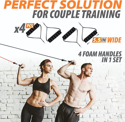 Resistance Bands Set Indoor Multifunctional Latex Elastic Cord Fitness Training Chest Full Body Workout Equipments for Home Gym